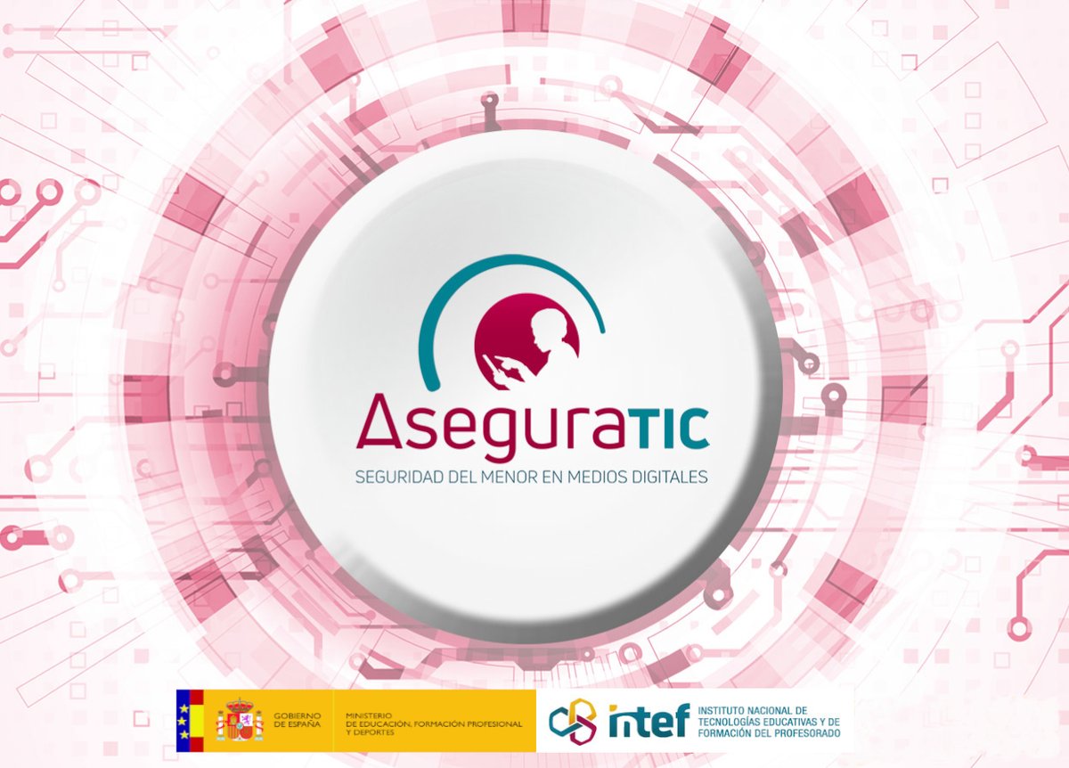 educaINTEF's tweet photo. 🤔Si te preocupa la seguridad digital de los menores, echa un vistazo a #AseguraTIC

👉Encontrarás más de 500 materiales sobre privacidad, protección de datos, ciberacoso, tecnoadicciones, etc.

🔗https://t.co/XTMFSZZMjy https://t.co/XuK616U0jC