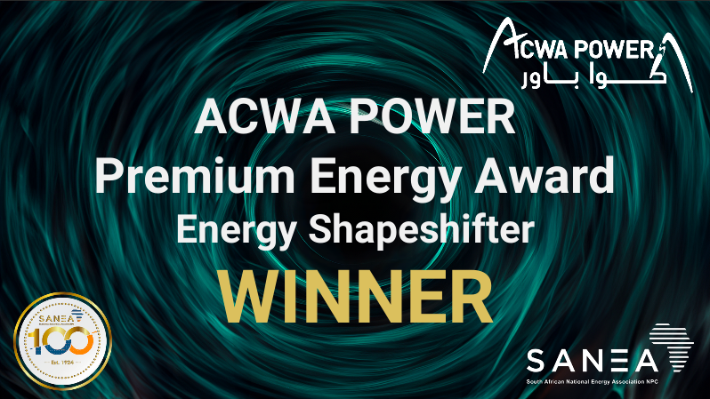 SANEANPC's tweet image. 🌟 ACWA POWER Premium Energy Award: Energy Shapeshifter 🌟

This award recognises those transforming the sector through cutting-edge methods. Congratulations to our winners, Plentify! 

#SANEACon24 #EnergyLeadership

Thank you to ACWA Power for sponsoring this award.