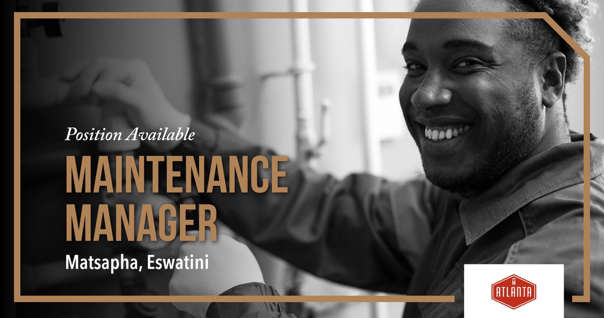 BKB_People's tweet image. We're looking for a 𝐌𝐚𝐢𝐧𝐭𝐞𝐧𝐚𝐧𝐜𝐞 𝐌𝐚𝐧𝐚𝐠𝐞𝐫.
 
📍 #Matsapha #Swaziland
👉 Apply here: bkb.simplify.hr/vacancy/lhchbv
📅 Closing date: 23/11/2024

#BKBpeople #peopleplanetprofit #thetrustedfuture #JobseekersSA #Hiring #Jobs #Vacancy