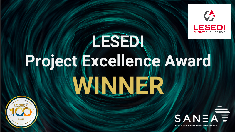 SANEANPC's tweet image. 🔋 LESEDI Project Excellence Award 🔋

This award acknowledges a promising project exemplifying innovation in the sector. Congratulations to our winners Fulufhelo Makananise &amp;amp; Thabo Papo from Eskom.

#SANEACon24 #EnergyLeadership

Thank you to Lesedi for sponsoring this award