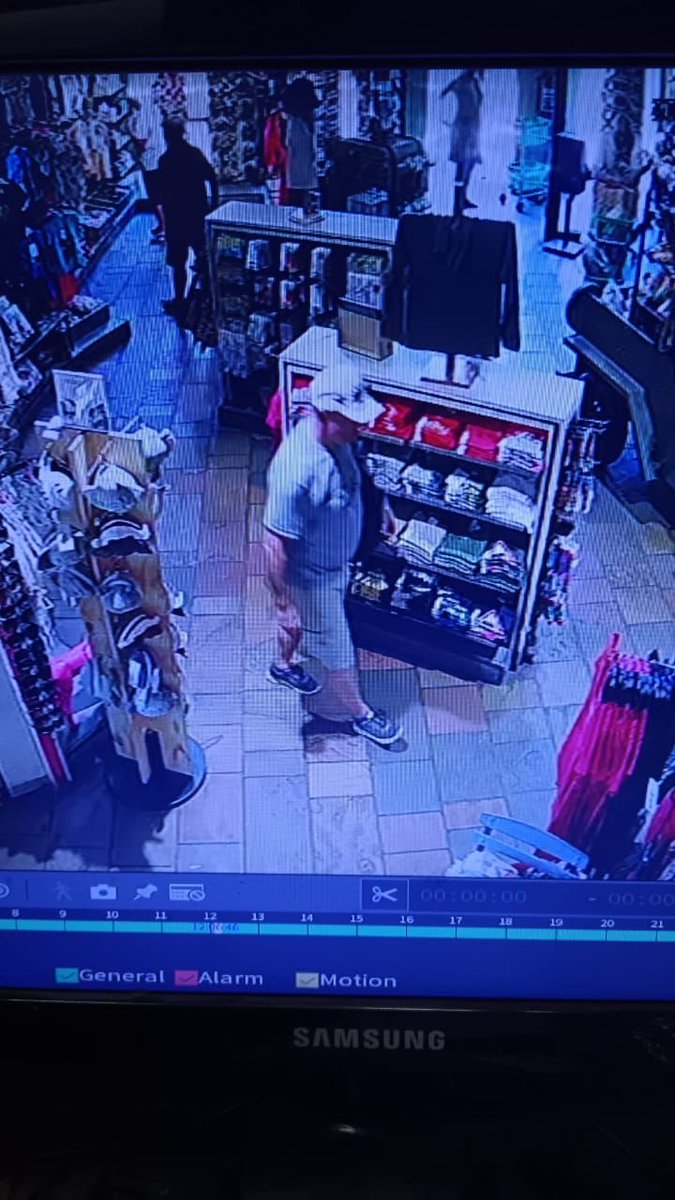 The Park shop at Skukuza is looking for this thieve..He stole almost R80k worth of items….