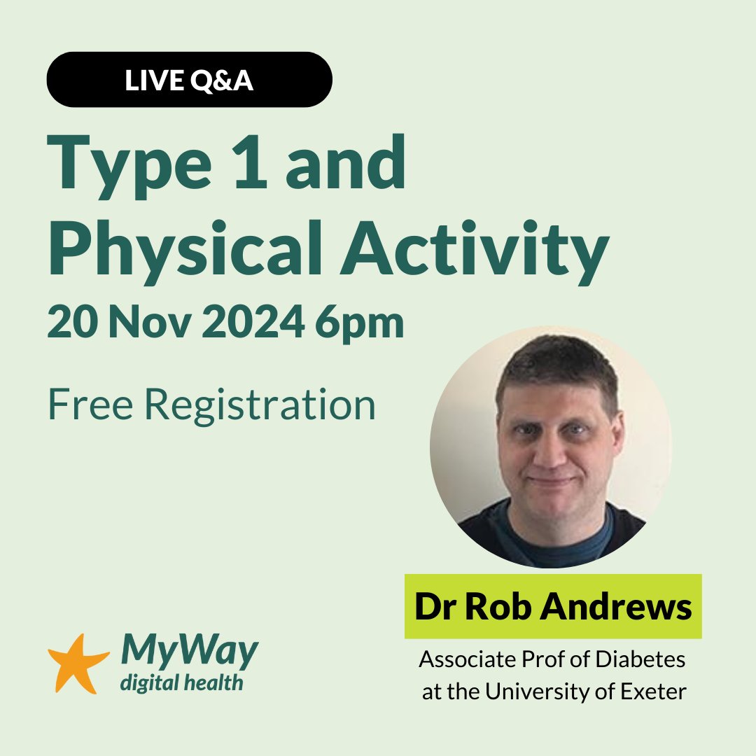 Not all physical activity impacts blood sugar levels the same way 🏊🚲🏋️‍♀️

Join <a href="/DrRobAndrews/">Robert  Andrews</a> , Associate Prof Diabetes University of Exeter and other diabetes experts, for a LIVE Q&amp;A on 20 Nov, 6pm

Sign-up for free 👉 understandingtype1.mydiabetes.com

Sponsored by Dexcom
#GBDoc #diabetes