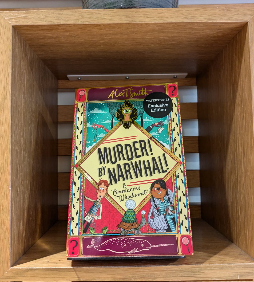Our Childrens Book of the Month is A  Murder! By Narwhal! by @Alex_T_Smith! Edna Gristle and her tortoise Charles Darwin are the only ones who can solve the murder of her grandpa on his 90th birthday at his country estate. Trapped by a snowstorm, every family member is a suspect.