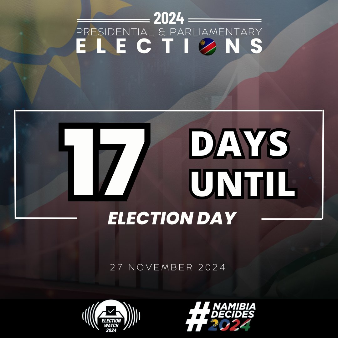 On November 27, Namibians across the nation will cast their votes to shape our country’s future. Your vote is your voice. Ensure you’re informed and ready. Every vote matters. #Namibiadecides2024