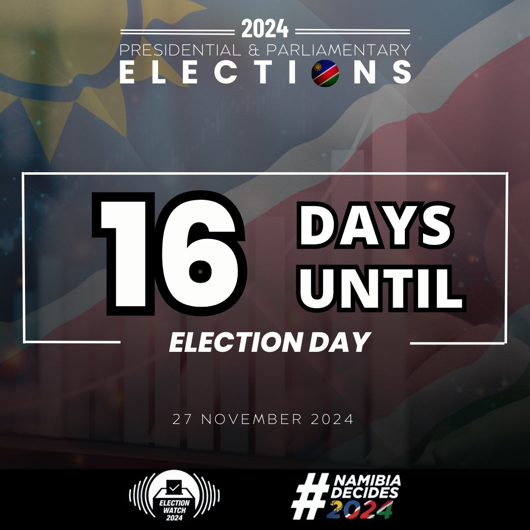 On November 27, Namibians across the nation will cast their votes to shape our country’s future. Your vote is your voice. Ensure you’re informed and ready. Every vote matters. #Namibiadecides2024