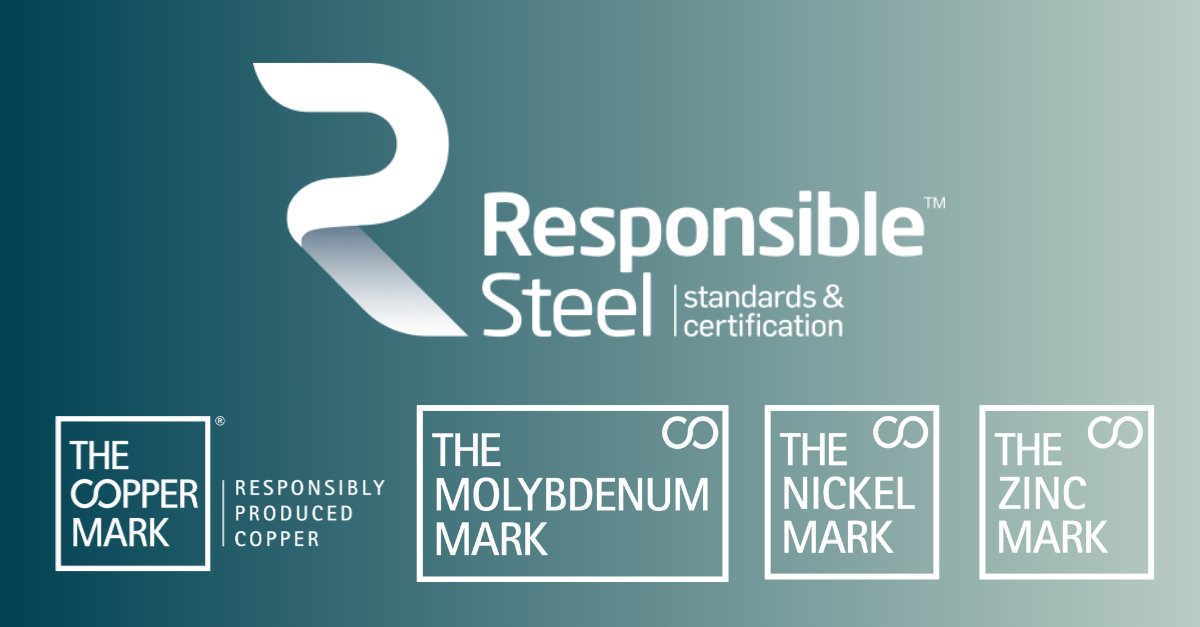 The Copper Mark RRA 3.0 has received <a href="/ResponsblSteel/">ResponsibleSteel™</a> recognition as an input material programme. This helps buyers of zinc, molybdenum and nickel to complete the ResponsibleSteel International Production Standard. coppermark.org/responsibleste… #thecoppermark #responsiblesteel
