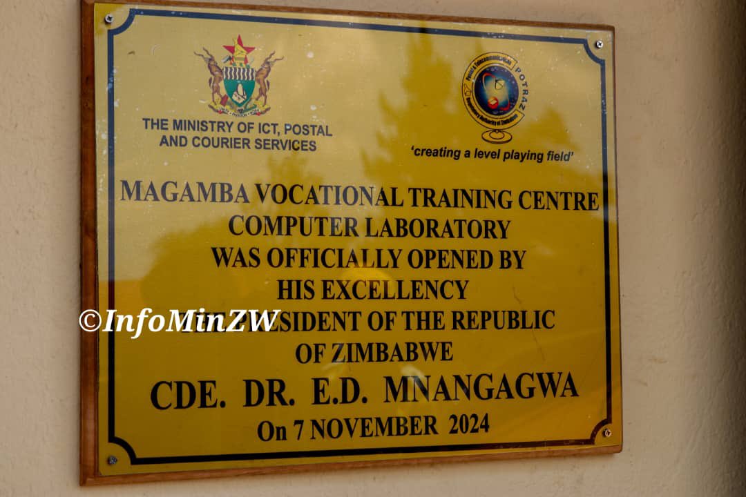 nickmangwana's tweet image. His Excellency President Mnangagwa toured and officially commissioned the MVTC computer lab and renovated boys hostel.