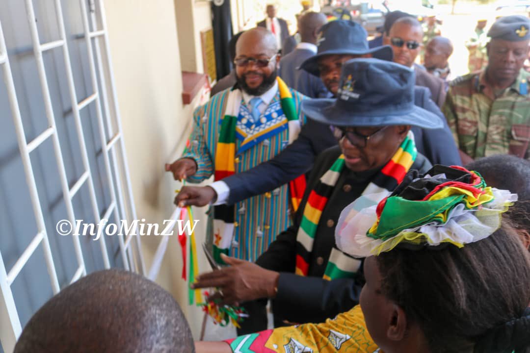 nickmangwana's tweet image. His Excellency President Mnangagwa toured and officially commissioned the MVTC computer lab and renovated boys hostel.