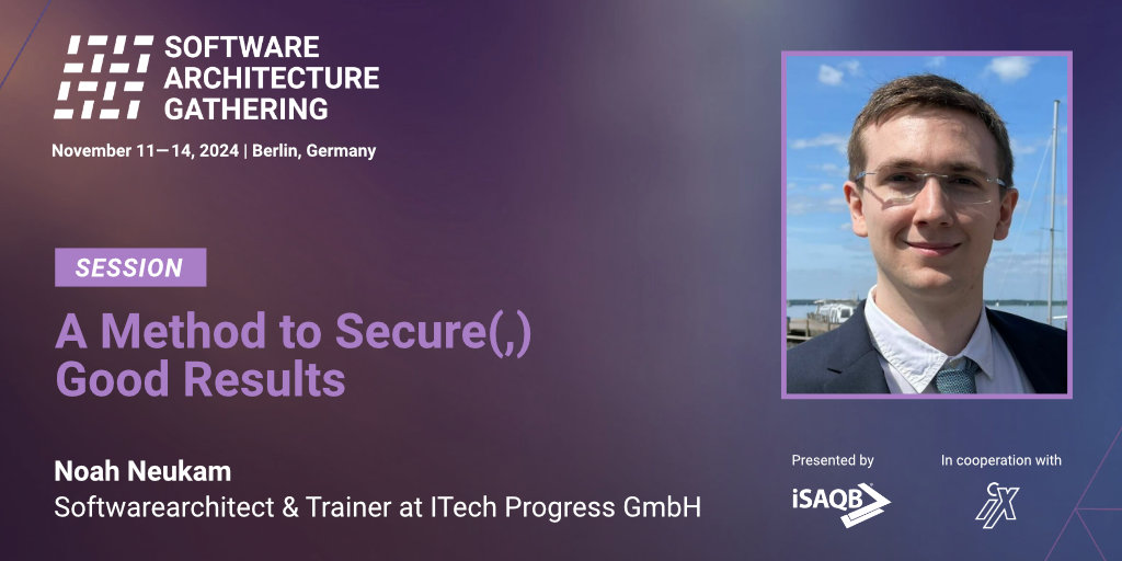Securing Good Results 🔒 

Join Noah Neukam at #SAGconf to explore how standardized processes impact IT security and architecture. Discover the methods that work, potential blind spots, and how to ensure quality outcomes in your organization. t1p.de/yy8sj

#SAG2024