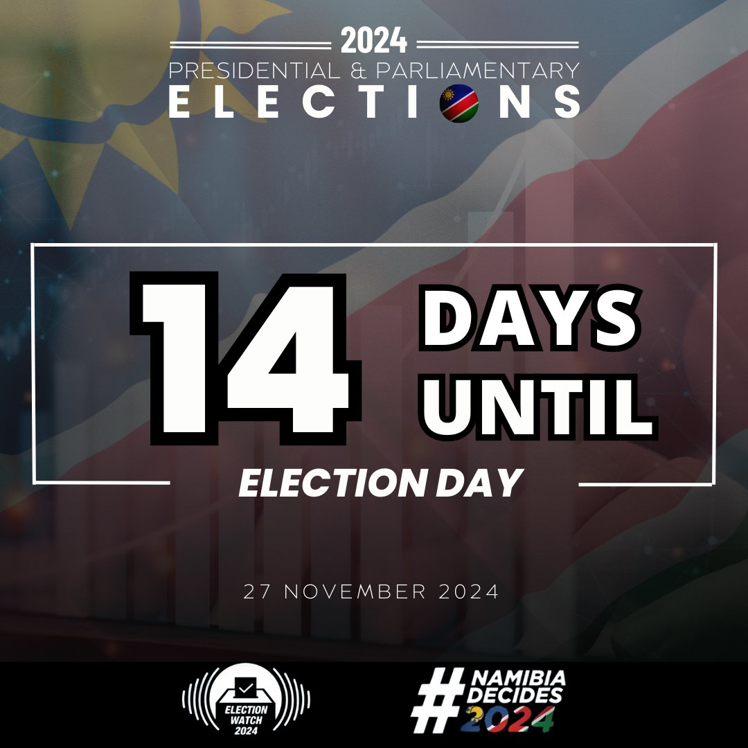 On November 27, Namibians across the nation will cast their votes to shape our country’s future. Your vote is your voice. Ensure you’re informed and ready. Every vote matters. #Namibiadecides2024