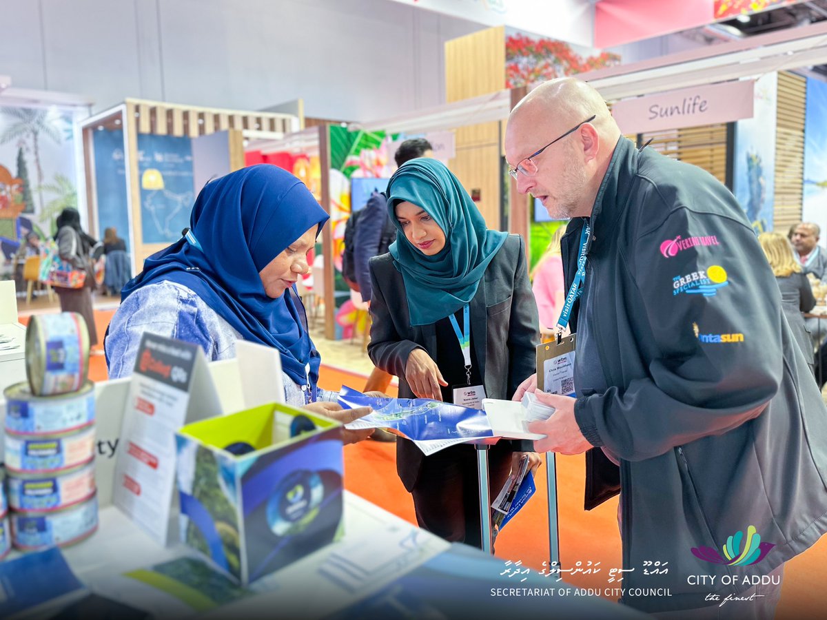 AdduCityCouncil's tweet photo. Day 2 at the WTM - London
#WTMLDN
#addutourism

@WTM_London 
@AdduTourism https://t.co/BK1tT2JZd5
