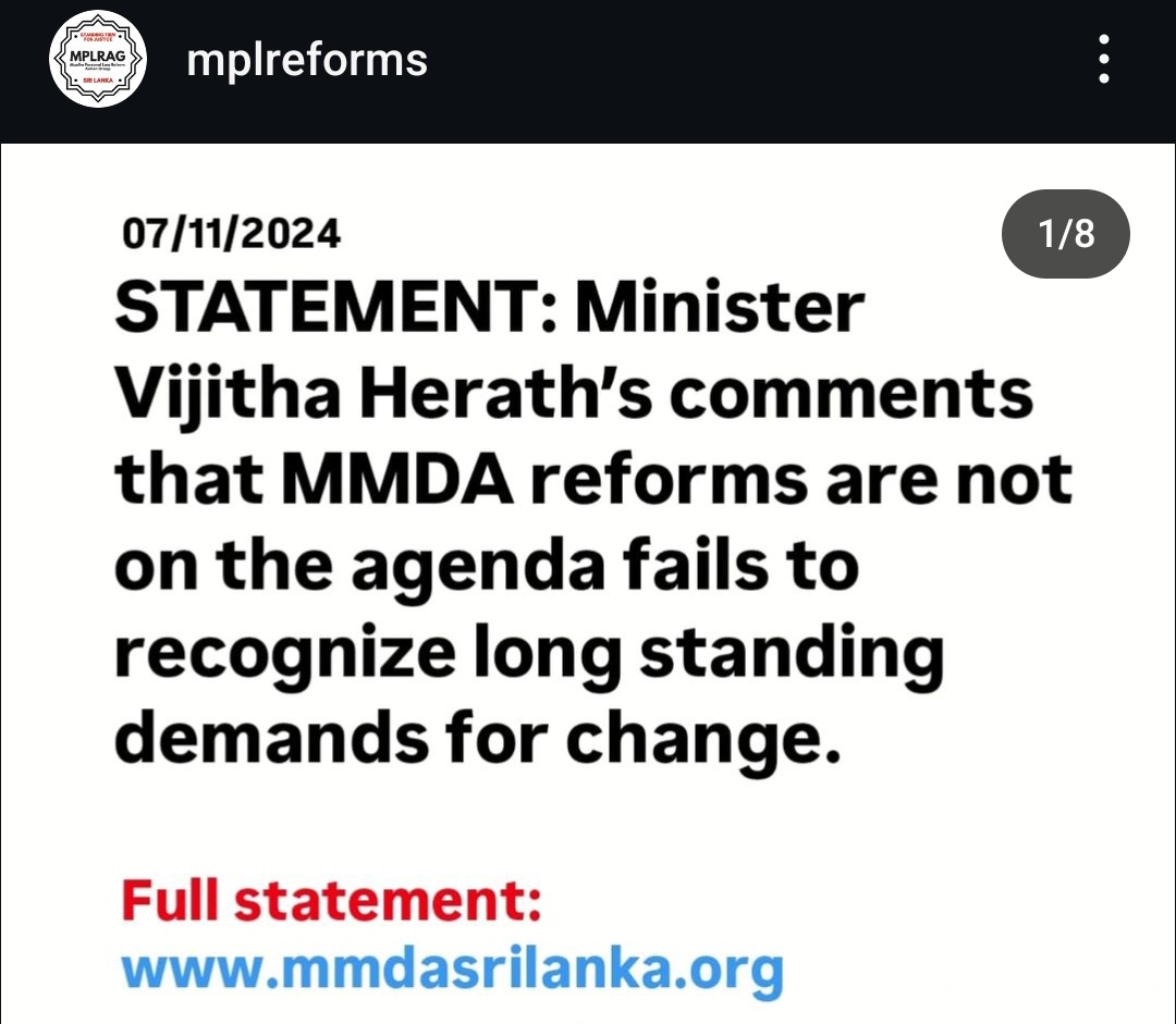 LazeenahS's tweet photo. #reformmmda #lka #WomensRights 1/2 https://t.co/9kL7VZYEPZ