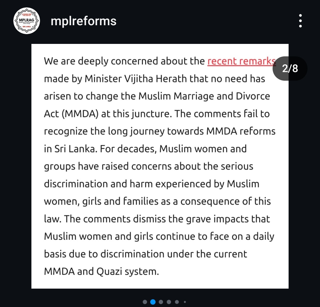 LazeenahS's tweet photo. #reformmmda #lka #WomensRights 1/2 https://t.co/9kL7VZYEPZ