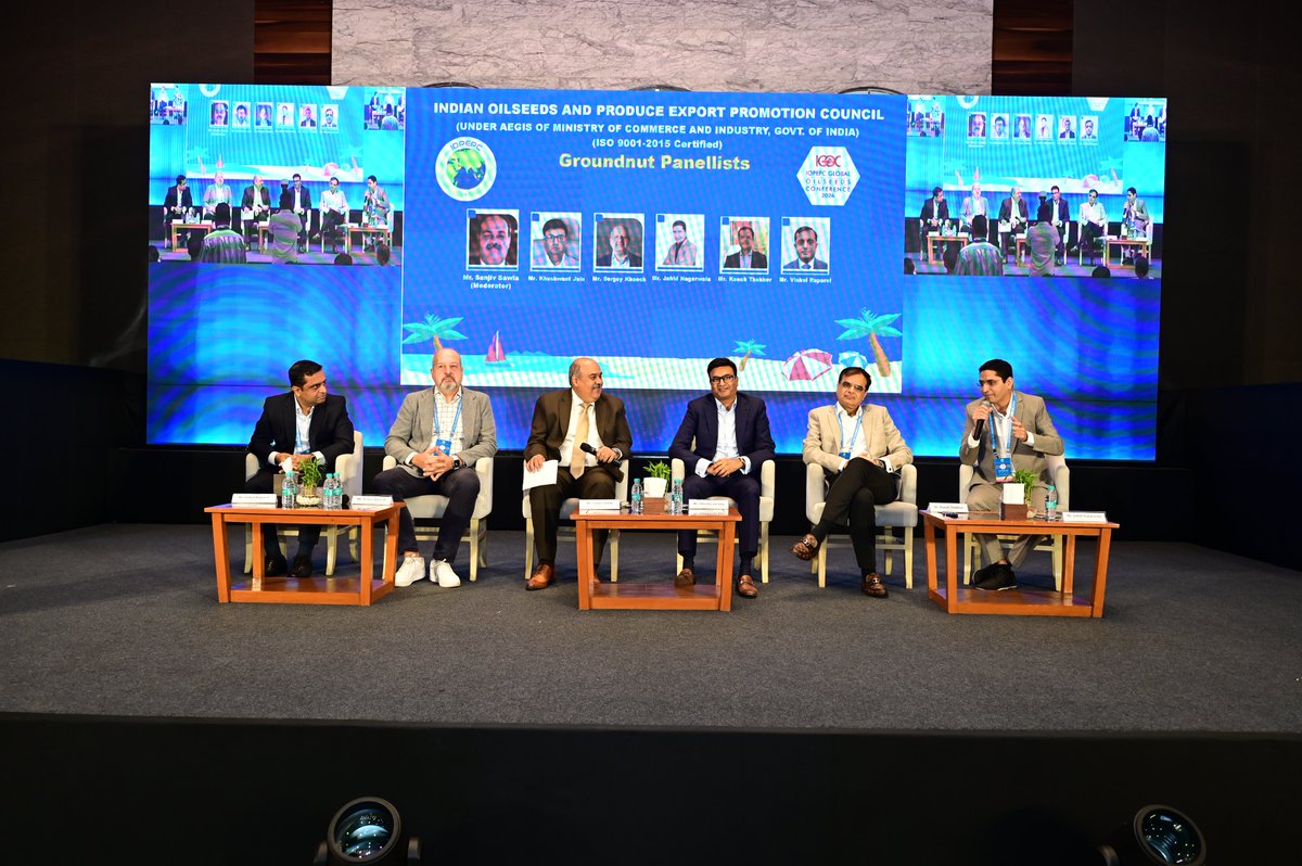 iopepc_india's tweet photo. Crunching the Groundnut Market Insights at IGOC 2024
We had an enriching session on the Groundnut Market Insights at the 6th IOPEPC Global Oilseed Conference, The Westin Goa on 26th October 2024
#IOPEPC #Exports #GroundnutMarket #IGOC2024 #AgriculturalInsights #GlobalPeanutMarket https://t.co/hc7fl3cB6e