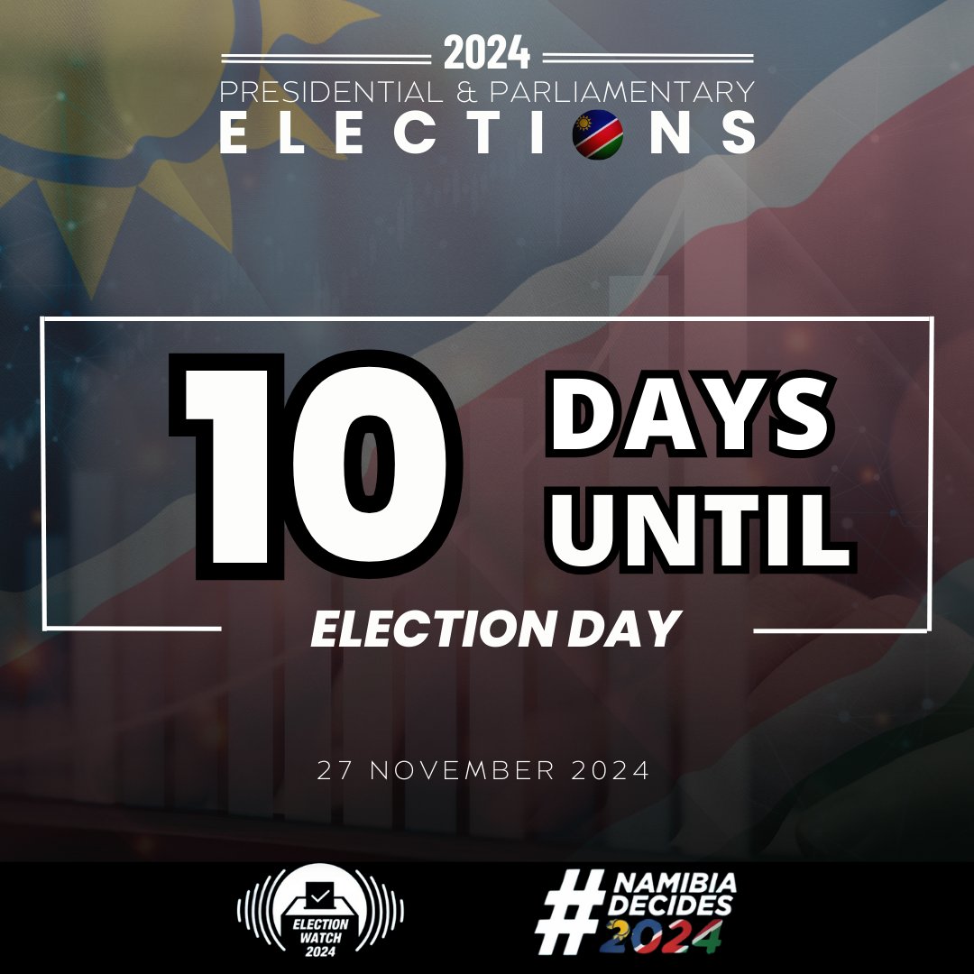 On November 27, Namibians across the nation will cast their votes to shape our country’s future. Your vote is your voice. Ensure you’re informed and ready. Every vote matters. #Namibiadecides2024