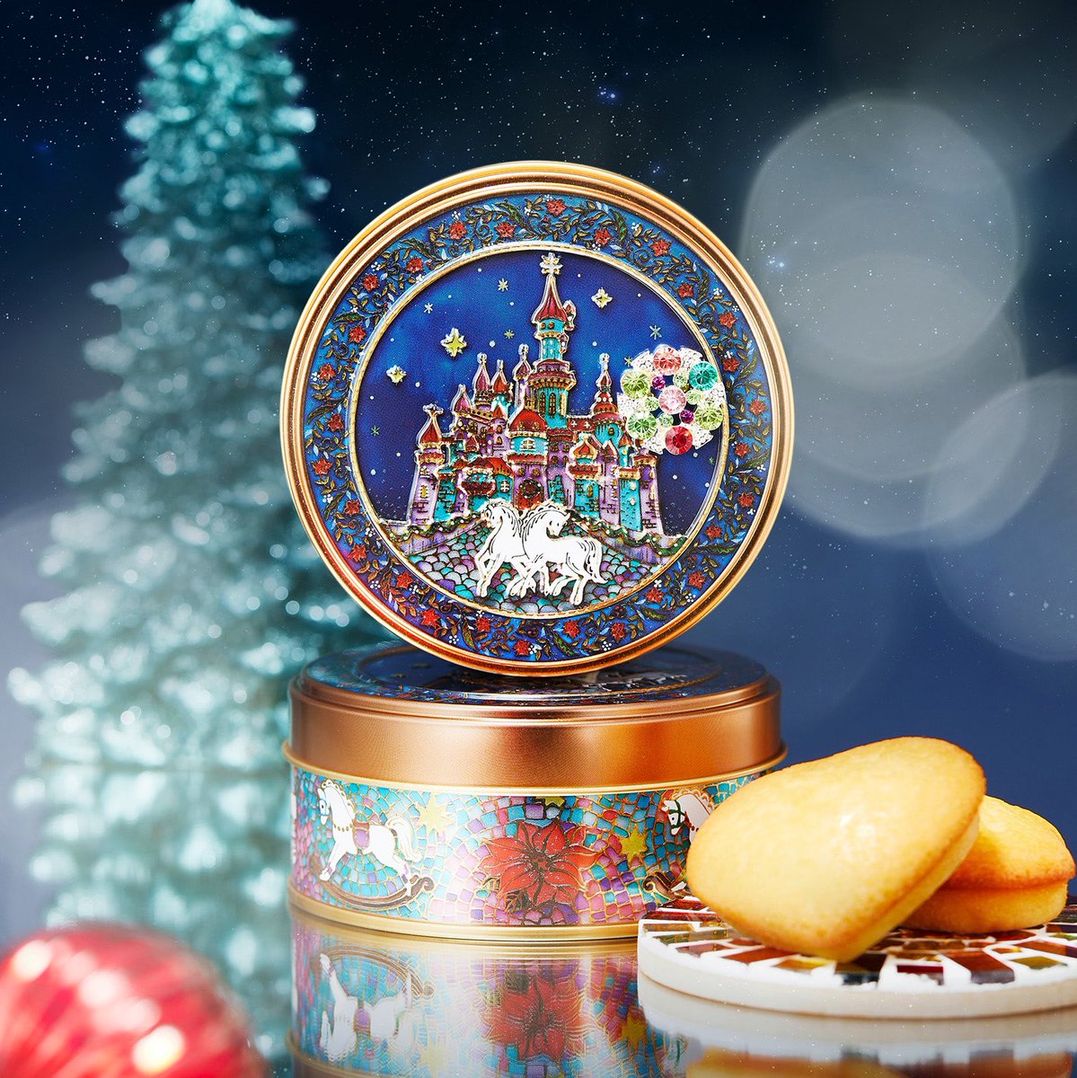 ひと粒の”宝石マグネット”付き まるでステンドグラスのようにキラキラ