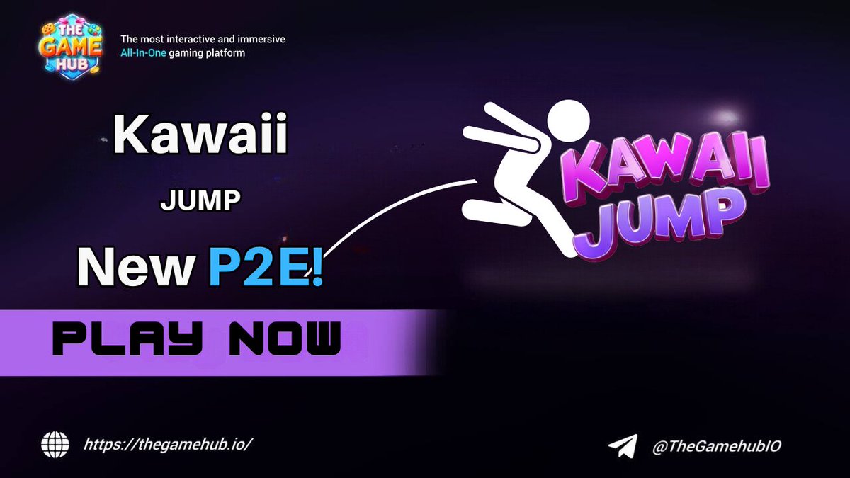 🌸 Bounce to New Heights! 🌸

In just a few hours, Kawaii Jump goes live on The GameHub! Get ready to make those cute characters jump, earn rewards, and test your skills! Don’t miss it, launching at 16:00 UTC! 🚀💰 

100$ prize pool
@thegamehubbot

#PLAYTOEARN  #KawaiiJump