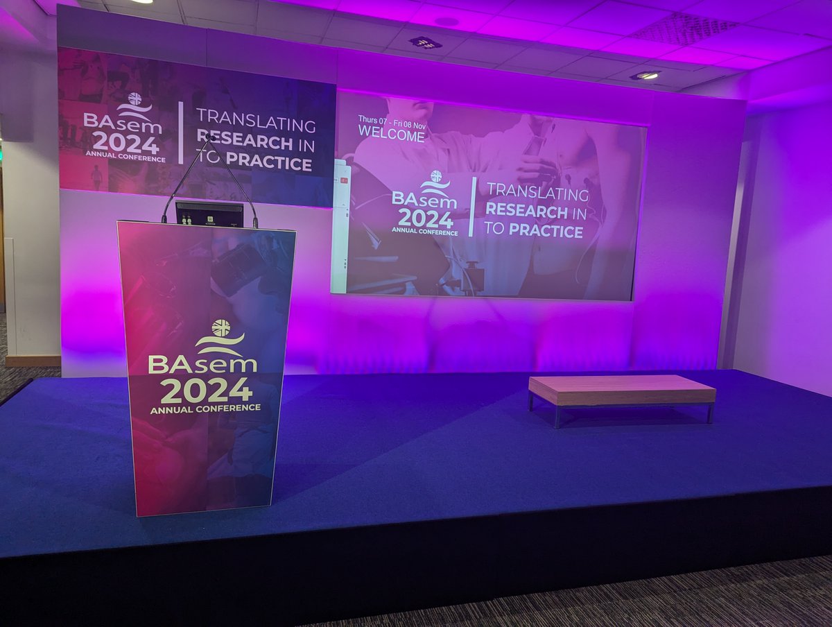 BJSM_BMJ's tweet photo. We are LIVE at #BASEMCONF24 🎉 Translating Research into Practice
Looking forward to two days packed with fantastic sessions from world-class leaders. Stay tuned for updates 🙌
@basem_uk https://t.co/Gb4kkDx5yQ