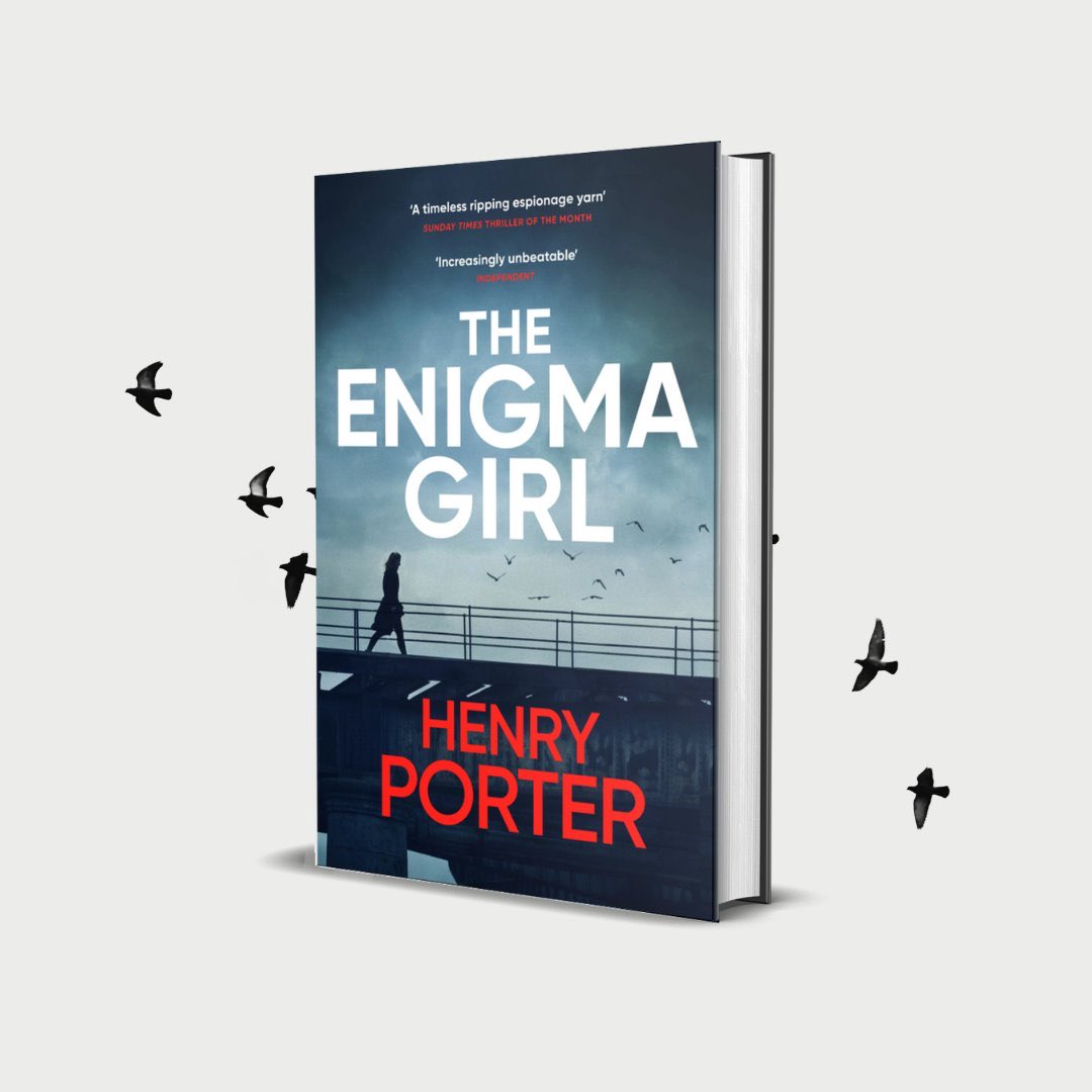 Happy Publication Day to <a href="/HenryCPorter/">Henry Porter The Convention.</a> and #TheEnigmaGirl 

The book is a thrilling tale of the spy, Slim Parsons, and well worth a read! 👏👏👏
