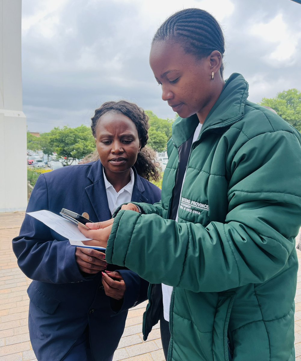 GautengeGov's tweet photo. Our officials were on the ground in Mogale City, helping residents download this essential safety app—available on both the App Store and Google Play. Your safety is now just a tap away! Download the app today and stay protected. #GautengEPanicButton #YourSafetyMatters https://t.co/4M4DCRlboI