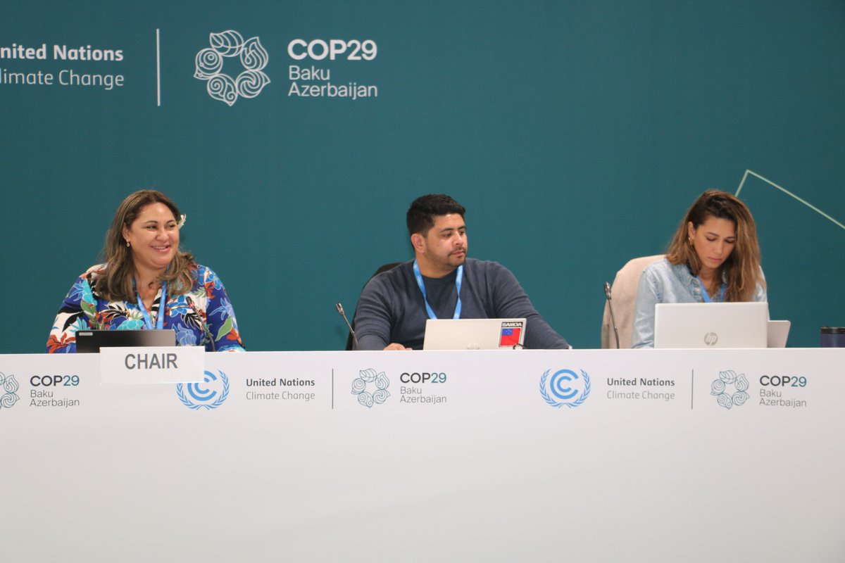 AOSIS (@aosischair) on Twitter photo AOSIS has arrived!
All of our small island developing states' climate champions have gathered here in Baku, Azerbaijan days before the official start of #COP29 <a href="/COP29_AZ/">COP29 Azerbaijan</a> , to strategize on securing a resilient future for our vulnerable communities. AOSIS has arrived!
All of our small island developing states' climate champions have gathered here in Baku, Azerbaijan days before the official start of #COP29 <a href="/COP29_AZ/">COP29 Azerbaijan</a> , to strategize on securing a resilient future for our vulnerable communities.