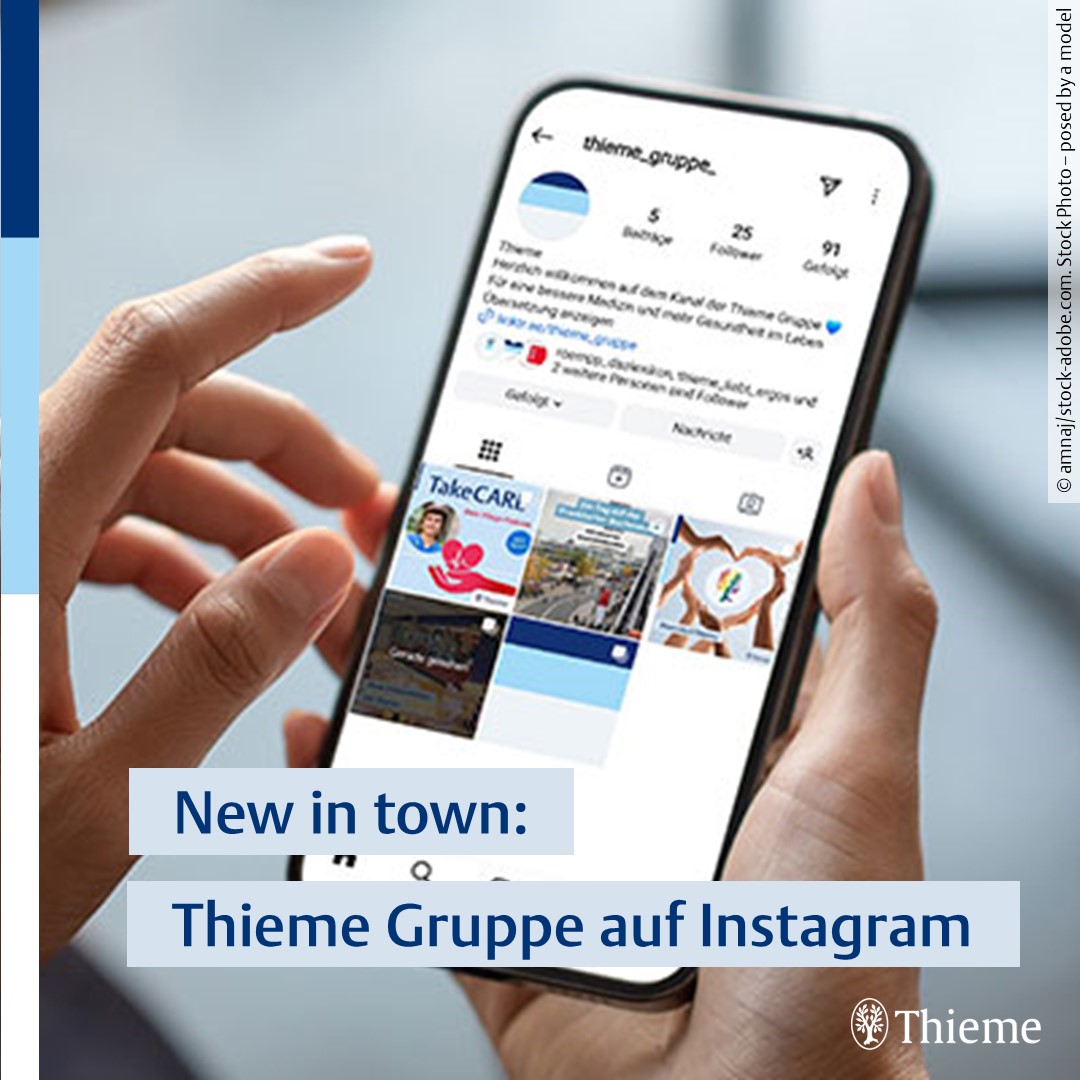 Auf instagram.com/thieme_gruppe_ zeigen wir, wie sich #Thieme als digitaler #Gesundheitsdienstleiter und marktführender Anbieter medizinischer Fachinformationen für eine bessere Medizin und mehr Gesundheit im Leben einsetzt. Wir freuen uns auf viele Follower!💙💙🤍