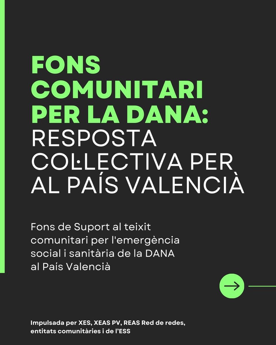 Ara més que mai necessitem respostes col.lectives, organitzades, cuidades i esperançadores. 
Espai Ambiental donem el nostre suport a #FonsComunitariDANA ❤️ 

Si voleu ajudar i no sabeu com, feu un cop d'ull a l'enllaç: ca.goteo.org/project/fons-c…