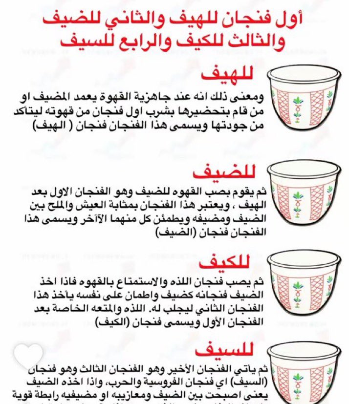 1Qafal's tweet image. أول فنجان للهيف و الثاني للضيف
والثالث للكيف والرابع للسيف ..