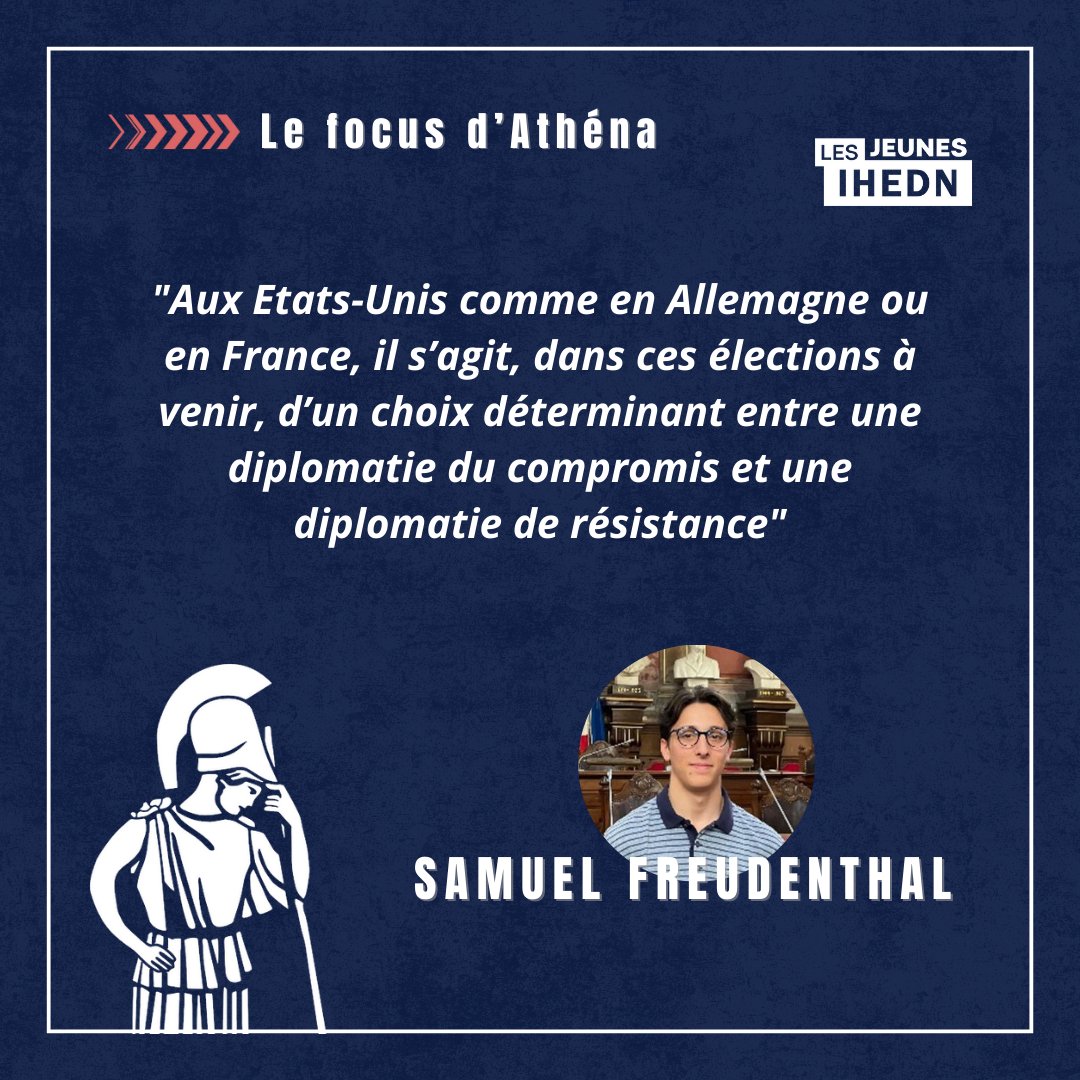[🖋️#FocusdAthéna] Samuel Freudenthal, membre des #JeunesIHEDN  analyse l’avenir de la défense européenne et de la coopération franco-allemande au prisme des élections américaines.

👉 bit.ly/4fxSTsO

#TeamAthéna