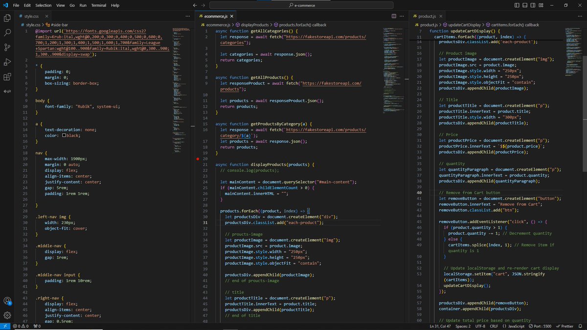My first java script project. Am proud of myself. If anyone had told me ...
