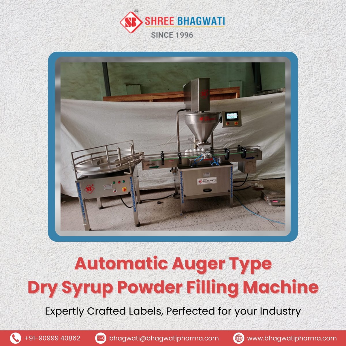 bhagwatipharma1's tweet image. Boost productivity with our advanced #DrySyrupPowderFillingMachine! Featuring a Pneumatic Bottle Holding System, #AugerFillingMechanism, and PLC control, it ensures precision and efficiency for your pharmaceutical needs.
 
visit - bhagwatipharma.com/automatic-auge…

#BhagwatiPharma
