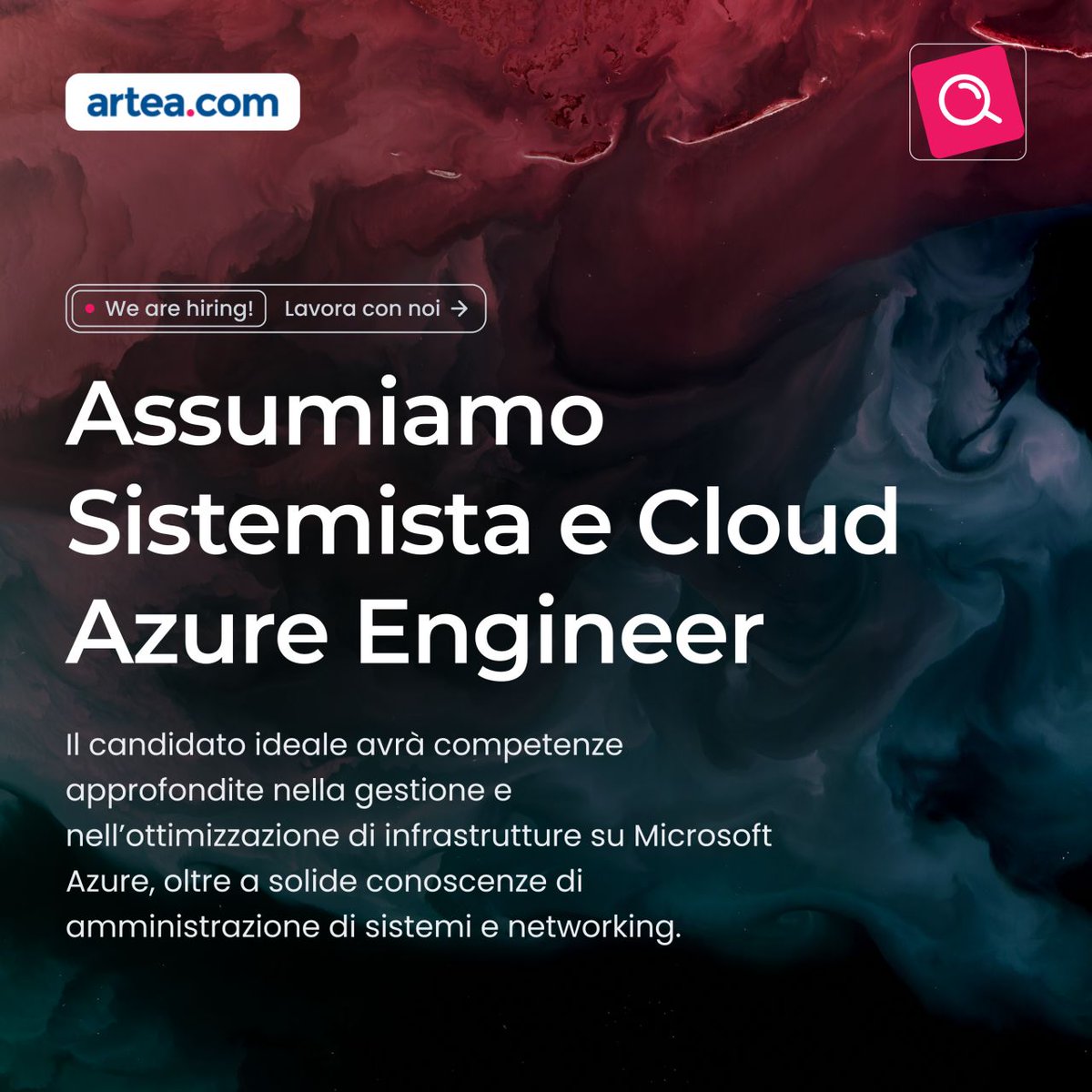 ArteaCom's tweet photo. CANDIDATI ORA 👉 https://t.co/wCXLBrCWEj 

#arteacom #AI #recruiting #hiring #job https://t.co/CJqtfHD2jk