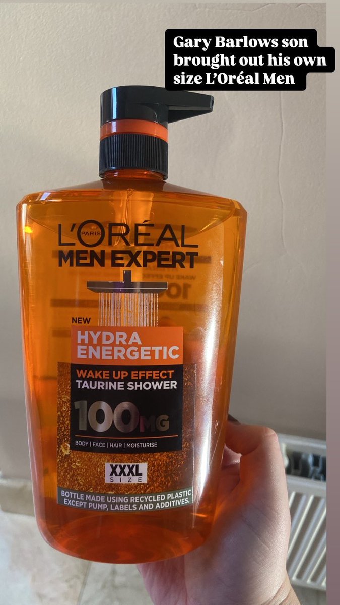 BellxSweeney's tweet photo. Gary Barlow’s son’s shower gel https://t.co/6fAP5elI3t