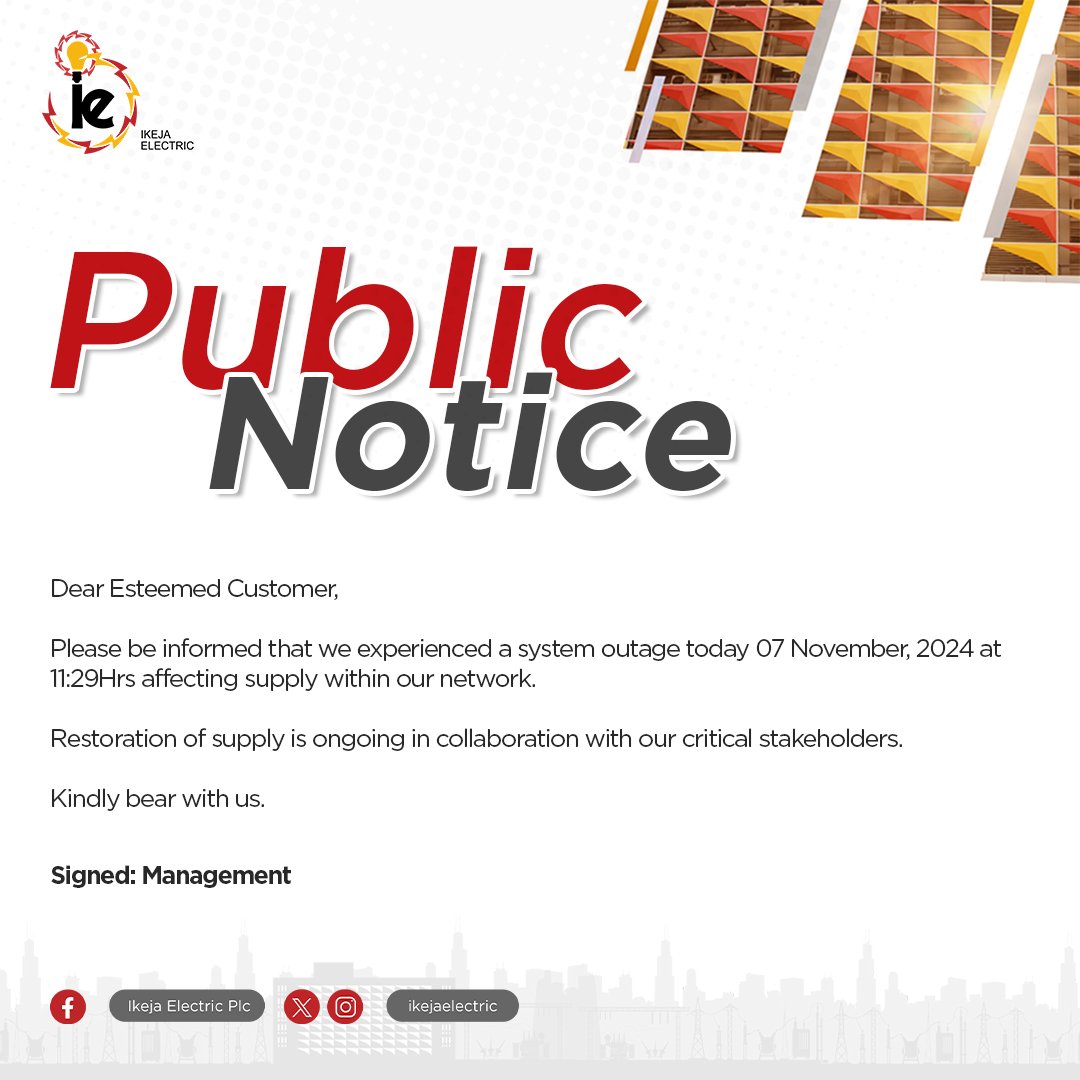 Ikeja Electric tweet media