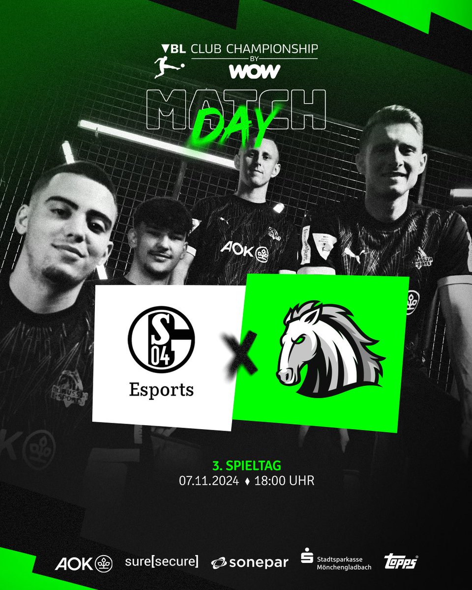 Borussia-E-Sports (@borussia_esport) on Twitter photo 𝐌𝐚𝐭𝐜𝐡𝐝𝐚𝐲 🎮💥
Am dritten Spieltag der <a href="/vbl_official/">VBL | WOW VIRTUAL BUNDESLIGA</a> geht es um 18 Uhr gegen <a href="/S04Esports/">Schalke 04 Esports EAFC</a> ! Schaut vorbei auf dem offiziellen Twitch-Kanal der <a href="/vbl_official/">VBL | WOW VIRTUAL BUNDESLIGA</a> ! 𝐌𝐚𝐭𝐜𝐡𝐝𝐚𝐲 🎮💥
Am dritten Spieltag der <a href="/vbl_official/">VBL | WOW VIRTUAL BUNDESLIGA</a> geht es um 18 Uhr gegen <a href="/S04Esports/">Schalke 04 Esports EAFC</a> ! Schaut vorbei auf dem offiziellen Twitch-Kanal der <a href="/vbl_official/">VBL | WOW VIRTUAL BUNDESLIGA</a> !