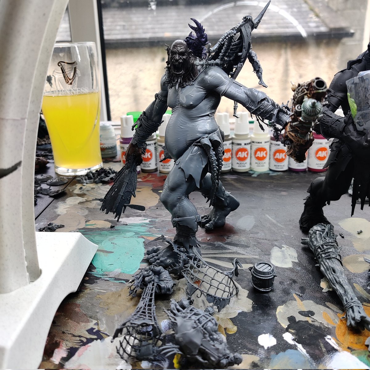 HealyJ7's tweet image. @warhammer Warstomper, Beast-Smasher, Gate-Breaker, Kracken-Eater WIPsz

Lot of conversions, tweaks, add ons.

Lot of blue tach holding bits/ideas in place 😂
#sonsofbehemat #ageofsigmar #WarhammerCommunity