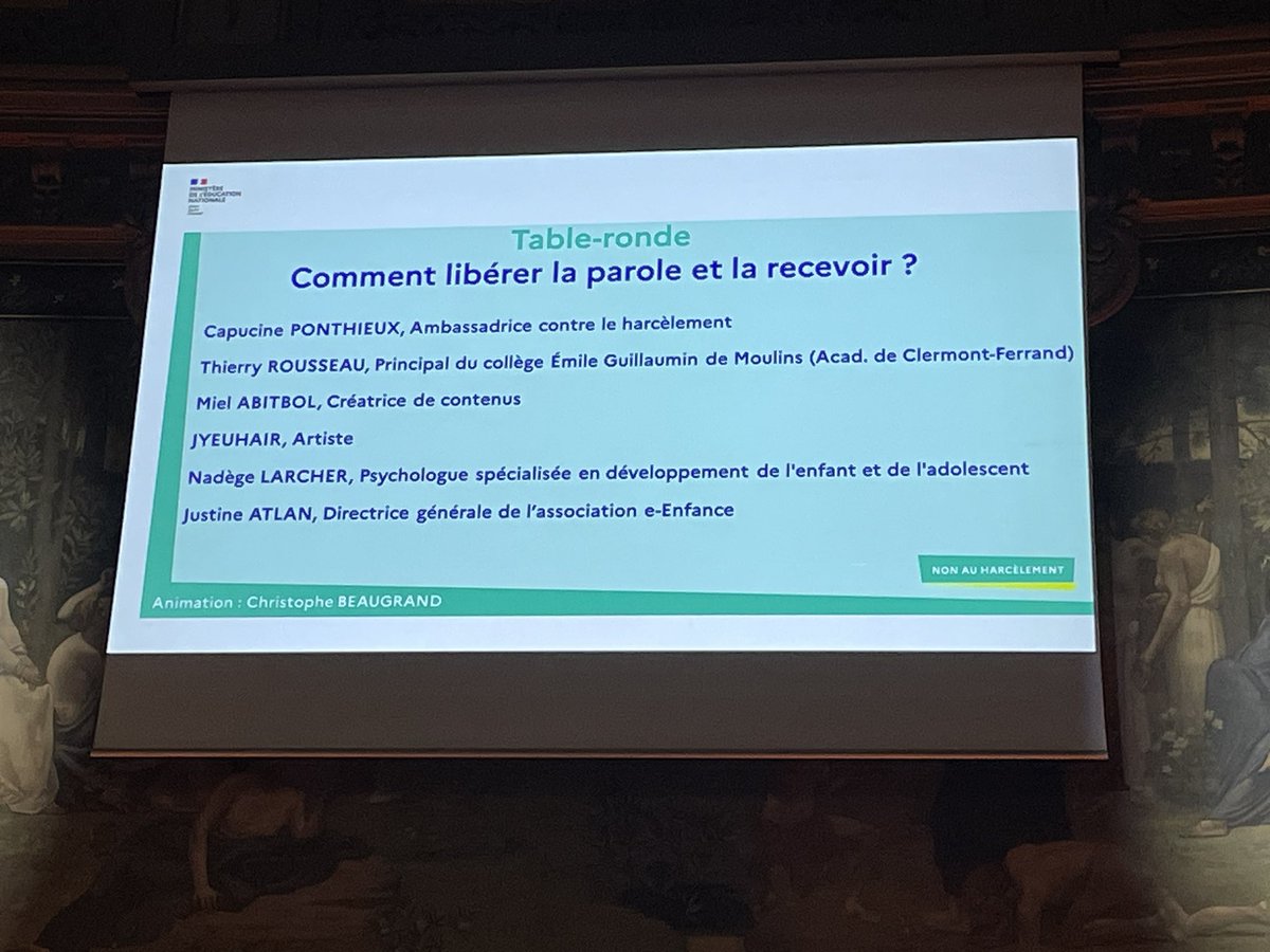 Journée Non au #harcelement organisée par le <a href="/education_gouv/">Ministère Éducation nationale</a>