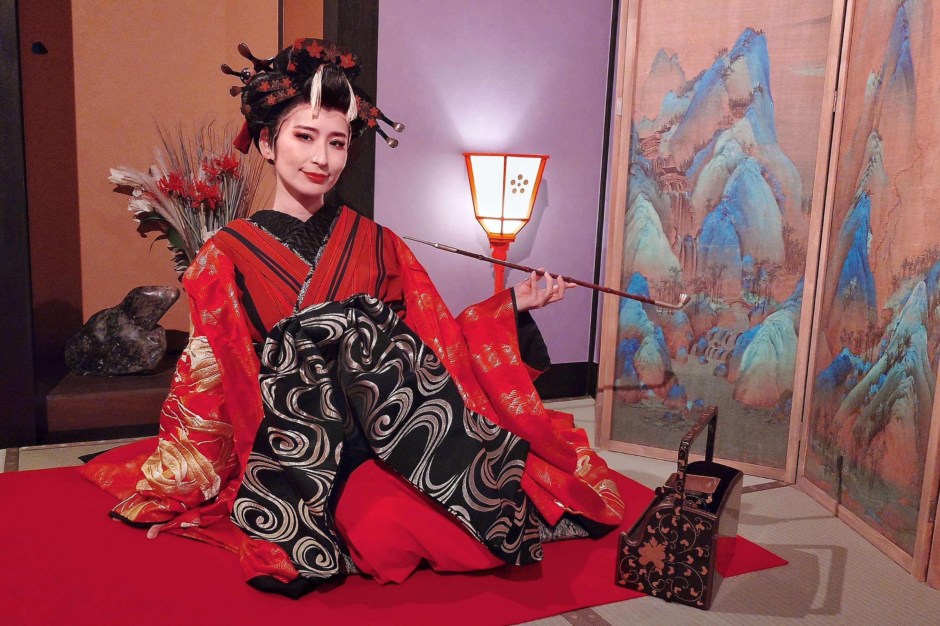 イマーシブフォート東京　江戸花魁奇譚　公式　ブルゾン　ジャンバー　セクシー　蝶 クロ on X: 