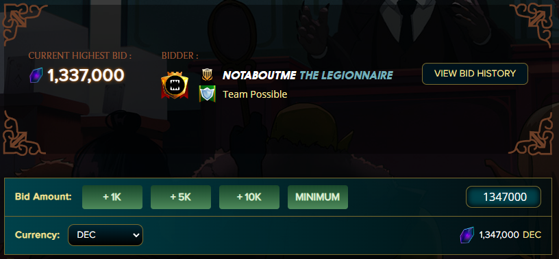 🚨We have a new high bidder on our first Heloise The Hollow! Woohoo! Not sure if anyone noticed, but our community is loaded with crypto degens. Do you see what this guy did for his bid amount? Not many will understand. 😅We are looking forward to see how this bidding war ends!