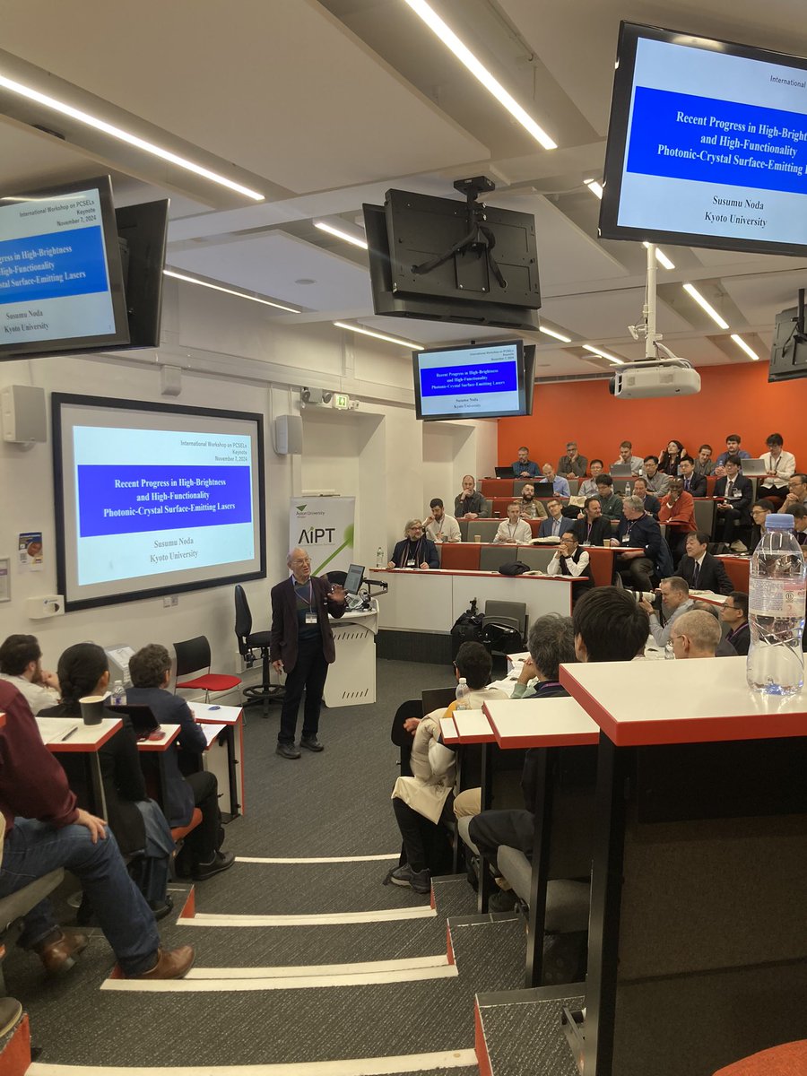 Natalia Manuilovich (@nmanuilovich) on Twitter photo So good to see full house at our workshop
Happy
Prof Richard De La Rue introducing keynote, Prof Susumu Noda from Kyoto University
<a href="/PCSELworkshop/">International Workshop on PCSELs 2024</a> So good to see full house at our workshop
Happy
Prof Richard De La Rue introducing keynote, Prof Susumu Noda from Kyoto University
<a href="/PCSELworkshop/">International Workshop on PCSELs 2024</a>
