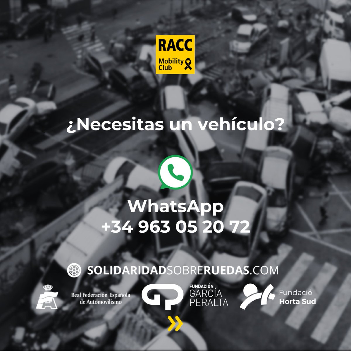 🆘 El RACC se suma a la campaña solidaridadsobreruedas.com impulsada por la Federación Española de Automovilismo, haciendo un llamamiento a las personas que tengan una bicicleta, moto o patinete eléctrico y quieran hacer donación para colaborar de forma solidaria con víctimas de la