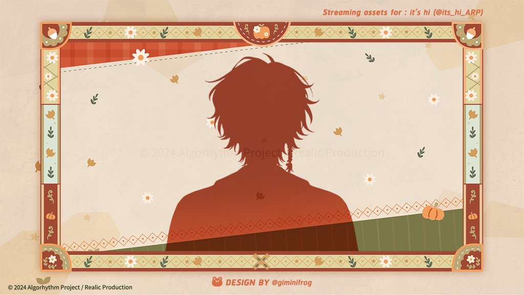 giminifrog's tweet image. Logo, Overlay, Schedule ➤ @its_hi_ARP

กราฟิกรีเดบิวที่ทำให้ฮายๆคับ อัพเกรดความhoboและผสานพลัง warming &amp;amp; cozyเต็มที่ มาสนุกสนานงานเทศกาลกับหนุ่มฟักทองกันนะคะ!🎃

#hi_ARP #ARProject #VtuberTH #VTuberAssets #GiminiDesign