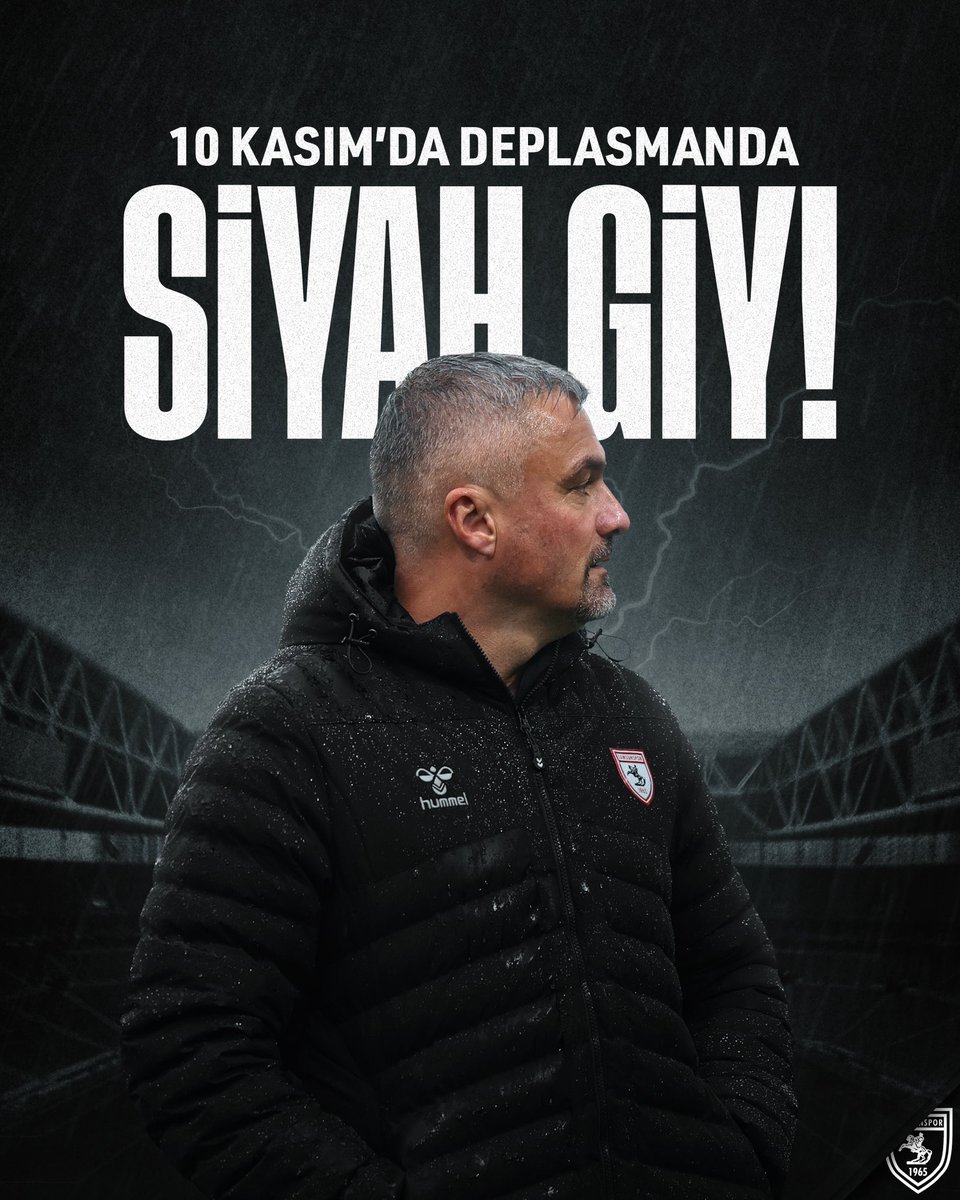 Samsunspor's tweet photo. ⬛ #AtatürklüArma'lılar Rams Park Tribünlerinde Simsiyah!
#10Kasım 🖤 #Samsunspor #GSvSAM https://t.co/AH2lsbdezD