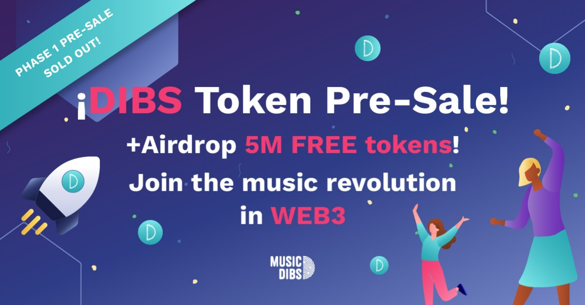 musicdibs's tweet photo. Phase 2 of the #DIBS Token Presale: 75% sold! 🚀 

Phase 1 is already SOLD OUT! 😱

🔥Last chance to buy DIBS tokens at the lowest price of €0.05! 🔥

✅ Bonus: +10% extra on purchases over €1,000! 
🎁2 years of free subscription to Musicdibs until 2026. 
🎫 Exclusive access to rewards and airdrops.

Tick-tock, the presale is ending soon. 🕐