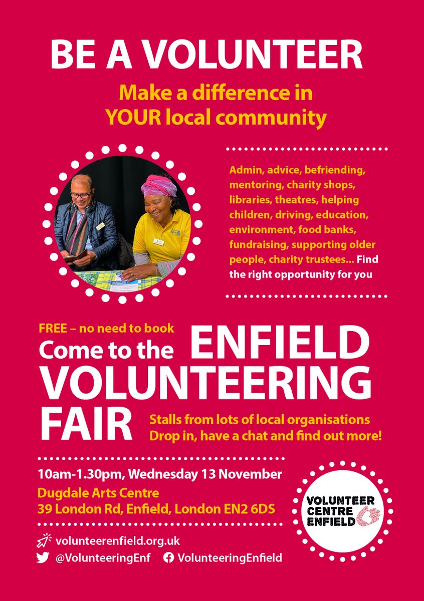 Volunteering Enfield | bs @volunteerenfield.org.uk tweet media