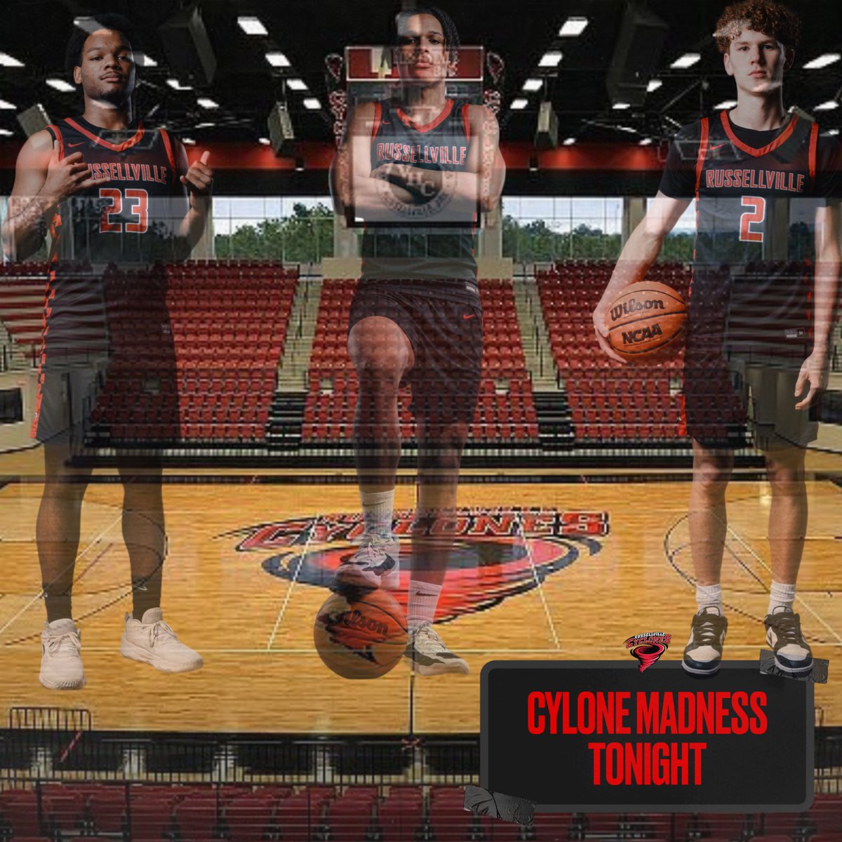 🚨WE ARE BACK IN CYCLONE ARENA TONIGHT!! Come check us out. There will be a 3PT COMPETITION VS. ARKANSAS TECH👀🌪️ #TOGETHER