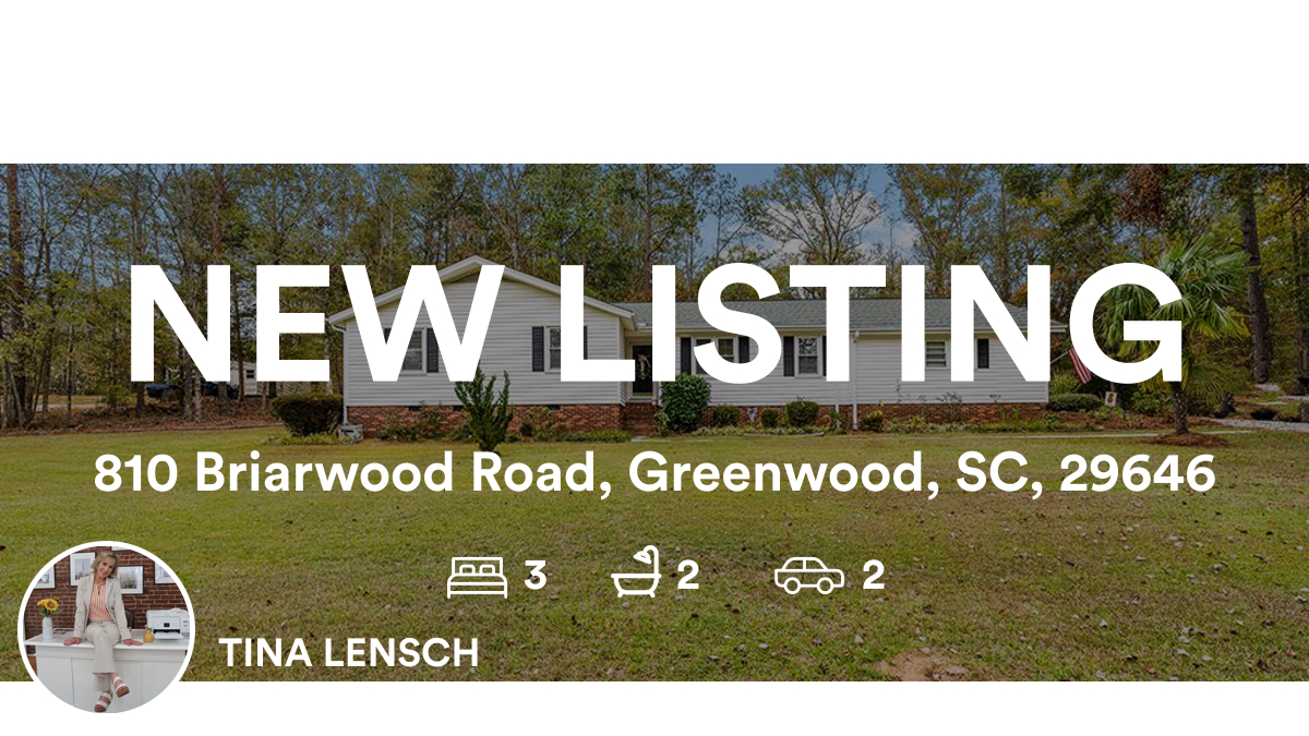 ur4LifeRealtor's tweet photo. 🛌 3 🛀 2 🚘 2
📍 810 Briarwood Road, Greenwood, SC, 29646

My latest listing on RateMyAgent.
SC 17432
https://t.co/BU0zaNkuI7

...
#ratemyagent #realestate #eXp_Realty https://t.co/8kfaYZcD1Z