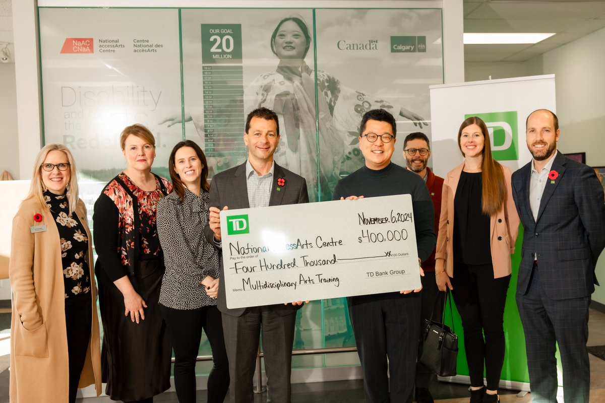 Today, we become the National accessArts Centre presented by TD Ready Commitment, made possible by a groundbreaking investment by  <a href="/TD_Canada/">TD (Canada)</a>. Thank you, TD, for 4x your support. Together, we will create a more inclusive, arts sector. Learn more: accessarts.ca/news/national-… #yycarts