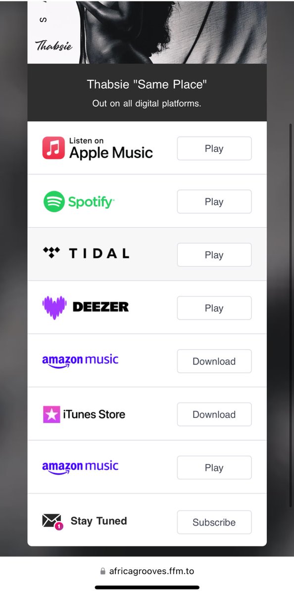 _Munakisi's tweet image. @thabsie_sa latest offering is available on these Digital Platforms I hope y’all already singing along to #SamePlace #Thabsie

africagrooves.ffm.to/thabsie_samepl…