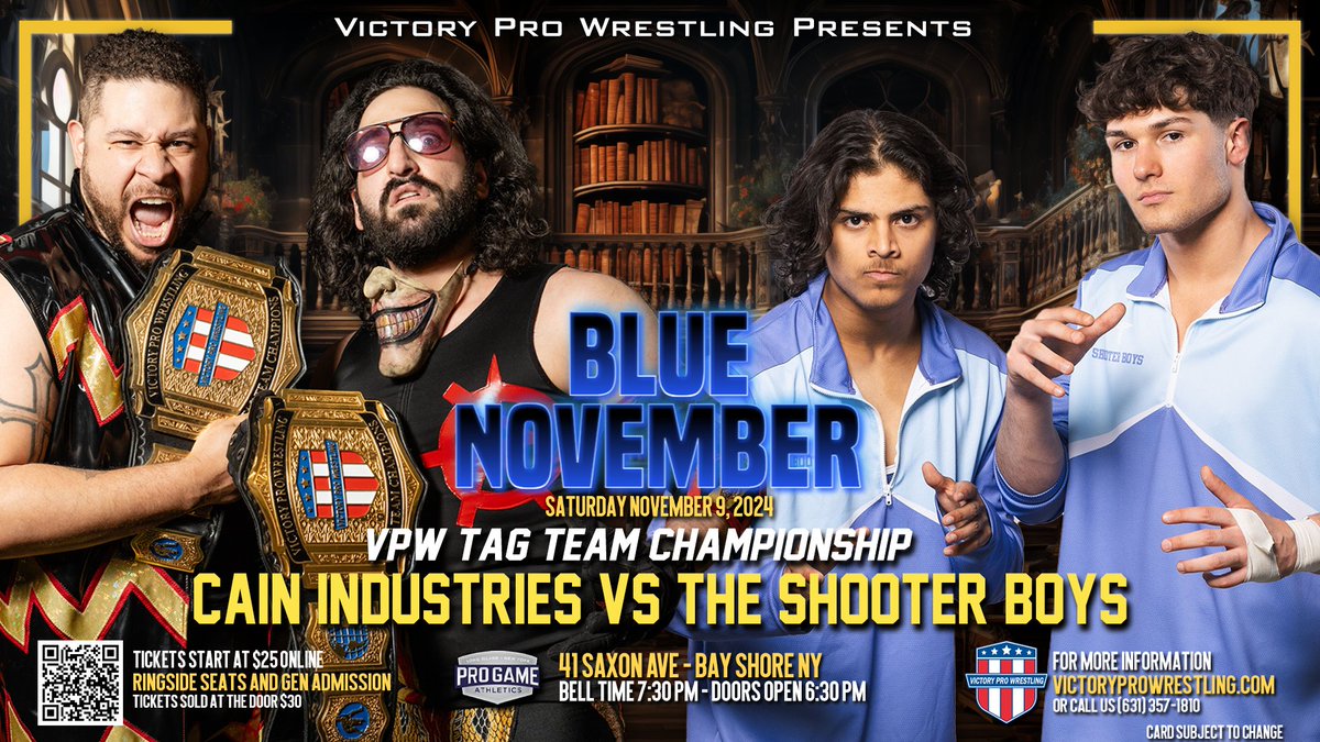 VPW_Wrestling's tweet photo. Richie from Nesconset got their tickets to Blue November
Sat Nov 9 - Pro Game Athletics
Get your tickets: https://t.co/LB1mvUBU4y
#VPWSellsOut #Wrestling #BluePants #BayShore #LongIsland https://t.co/gspx40B27h